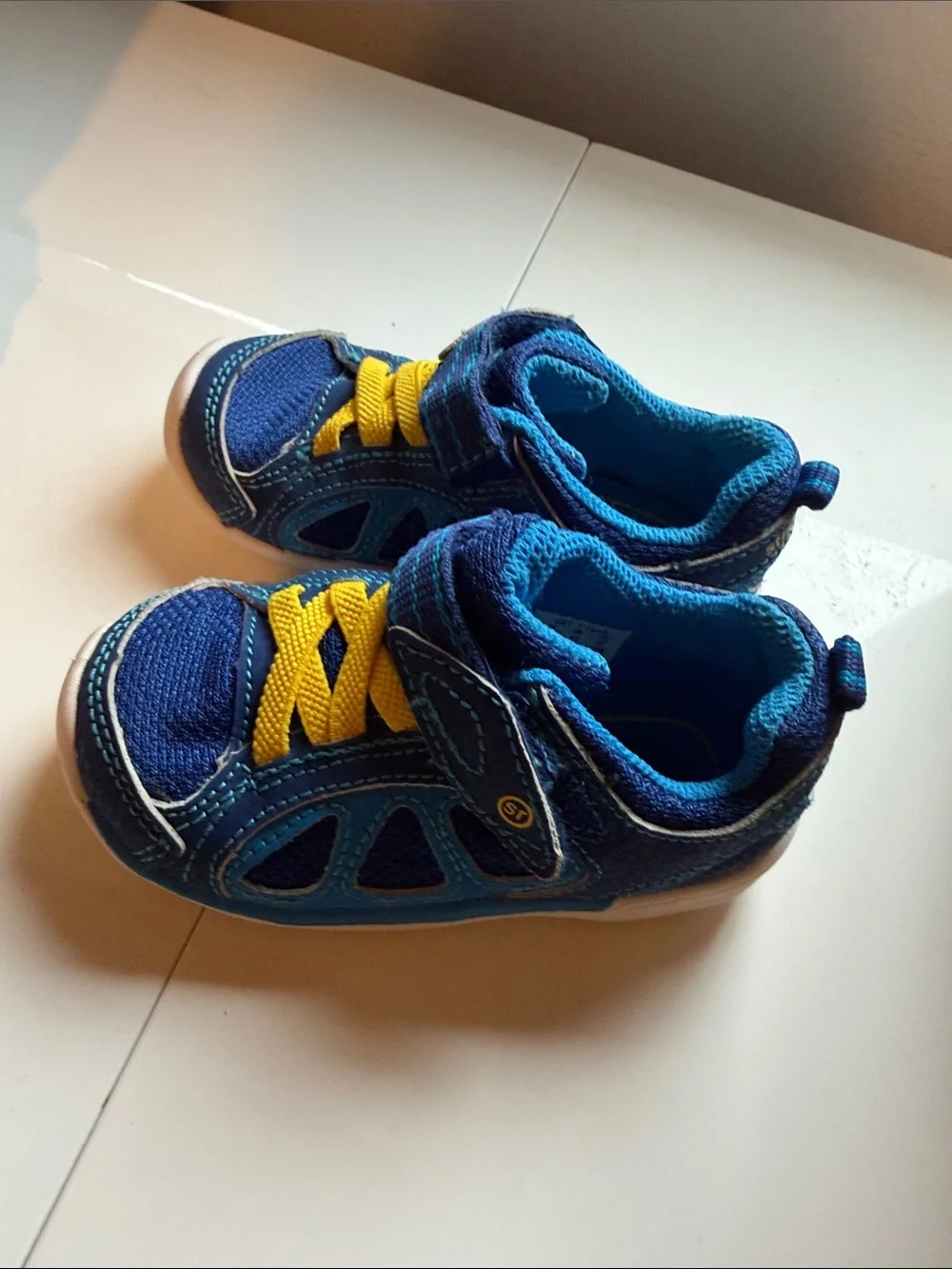 Blue & Yellow stride rite Kids Sneakers